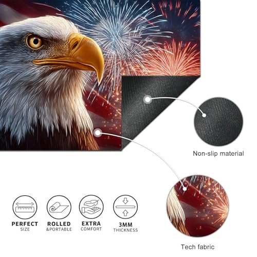 HOMETITUTE XL Mouse Pad Gaming Mousepad Eagle Art 31.5x11.8 Inch Non-Slip Keyboard Desktop Protector Mat Diatomite Large Mouse Pad for Home and Office Desk Accessories - color: Eagle Art