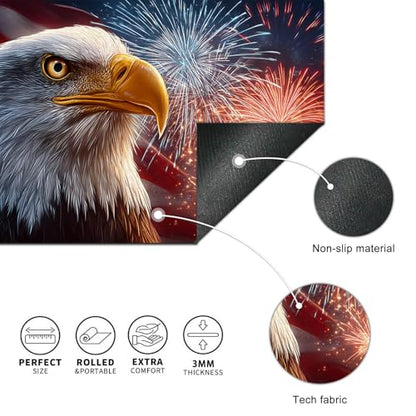 HOMETITUTE XL Mouse Pad Gaming Mousepad Eagle Art 31.5x11.8 Inch Non-Slip Keyboard Desktop Protector Mat Diatomite Large Mouse Pad for Home and Office Desk Accessories - color: Eagle Art