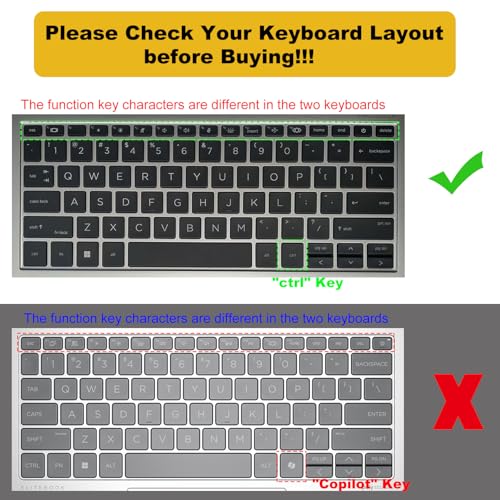 2PCS Keyboard Cover for HP EliteBook 830 835 840 845 1040 G9 G10 2024 2023 2022, 13.3 14 inch HP EliteBook Keyboard Protector Skin(Not fit 840 845 1040 G11 G8 G7 G6 G5 G4 G3),Gradual Pink+Clear - color: Gradual Pink+Clear