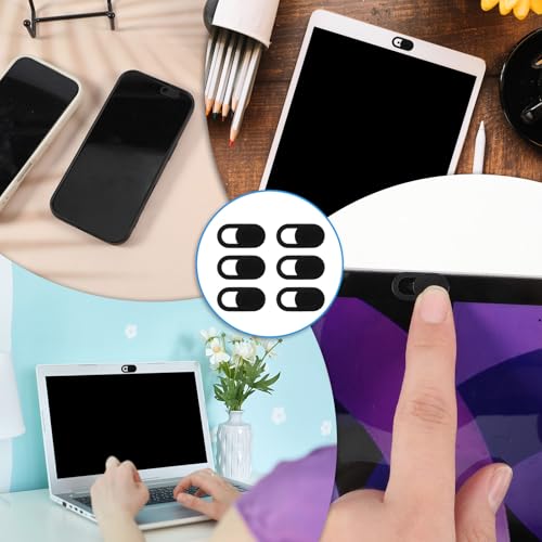 50 Pcs Webcam Cover Slide, 0.023 Inch Ultra-Thin Universal Laptop Camera Cover Slide for Laptop, Computer, Phone Protect Your Privacy and Security