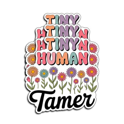 (3Pcs) Tiny Human Gamer Sticker Gaming Floral Vinyl Decal for Laptop Water Bottle Phone Case Tablet Tumbler Car Accessories Funny Gamer Gifts Girls Teens Women Gamers 3 Inch