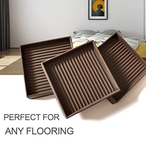 Yelanon Non Slip Furniture Pads for Hardwood Floors -8 Pcs 3” Furniture Coasters Cups, Anti Skid Furniture Grippers Rubber Feet, Floor Protectors for Furniture Bed Couch Stoppers - size: 8pcs 3" Square