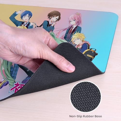 Head Case Designs Officially Licensed Hatsune Miku High School Graphics 9.84 x 11.81 x 0.12 inches (250 x 300 mm) - S Gaming Office Desk PC Keyboard Mouse Mat Pad - color: High School, size: 9.84 x 11.81 x 0.12 inches (250 x 300 mm) - S