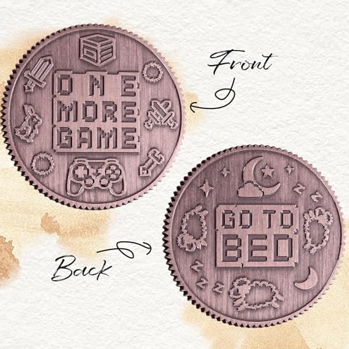 Gamer Gift for Men Him, Double Sided Decision Maker Coin for Boyfriend, Husband Gamers, Stress-Relieving Gaming Accessories for Birthday, Valentines Basket, Gamer Easter Basket Stuffer - color: Color 6