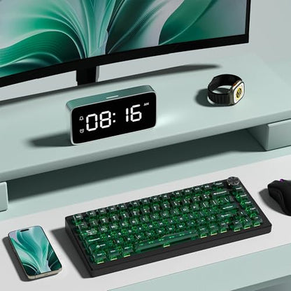 dagaladoo Clear keycaps,Transparent Keyboard keycaps,Jelly Key caps Set,Shine Through keycap，MDA Profile Keyboard caps for Mx Switches Mechanical Keyboard(Dark Green) - color: Dark Green