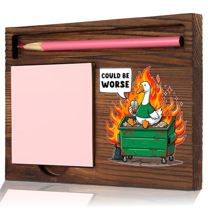 We’re All in This Together Desk Decor, Funny Office Sticky Note Holder for Coworker Team Gift, Memo Pad Holder Work Desk Organizer STYW12 - style: We’re All in This Together