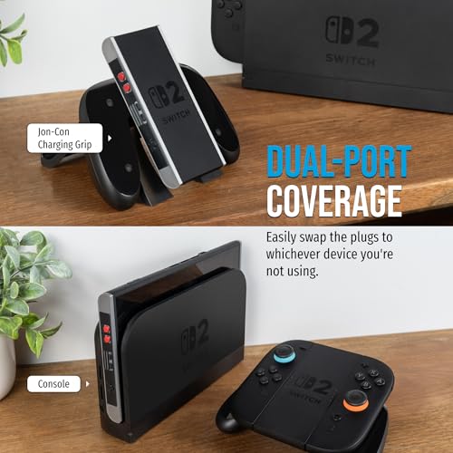 JoyCon Magnetic Dust Cover Compatible With Nintendo Switch 2 – Protective Port Covers, Dust Guard (Set of 2) (Retro) - color: Retro