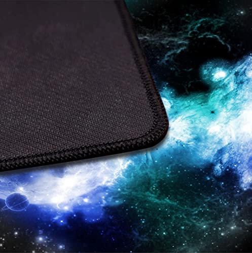 Large Extended Nebula Starry Sky Mouse Pad, Laptop and Home Office Desk Pad | Large Extended Mouse Pad; Full Desk Coverage; Waterproof Coating; Stable Anti-Slide Base For Gaming, Office, Study Daily Use - color: Nebula Starry Sky