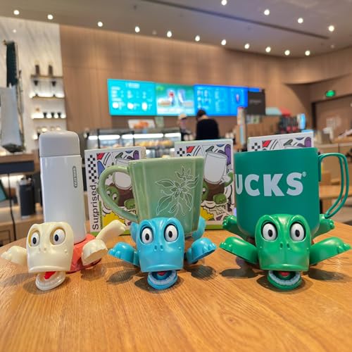 JOD® Turtle Cup Holder,Turtle Coaster with Funny Expression, 3 PCs Cup Holder with Liftable Limbs & Expressive Face for Turtles,Tortoise Lover Gag Gifts Home Decor(3pc-Green Blue Pink) - color: 3pc-greenbluepink