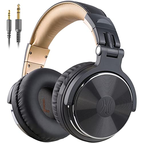 OneOdio Wired Over Ear Headphones Studio Monitor & Mixing DJ Stereo Headsets with 50mm Neodymium Drivers and 1/4 to 3.5mm Jack for AMP Computer Recording Podcast Keyboard Guitar Laptop - Grey - color: Grey