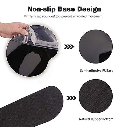 ARTSO Desk Mat, Large Gaming Mouse Pad Wrist Support Set, Ergonomic Keyboard Wrist Rest Desk Pad with Coaster Combo, Extended Mousepad with Non-Slip for Home Office, Flowers Plants - color: Flowers Plants