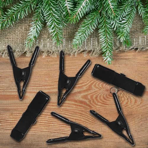 2 Inch Spring Clamps, Heavy Duty Metal Strong Clips Clamps (20pcs, Black) - color: Black, size: 20 Pcs