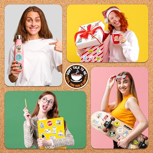 200PCS Funny Work Stickers for Adults, Work Meme Stickers for Laptop Phone Water Bottle Hard Hat, Waterproof Office Humor Vinyl Decals for Coworkers