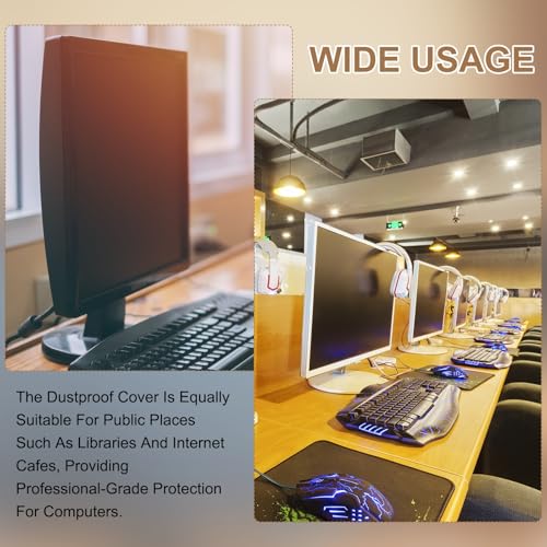 PATIKIL Computer Dust Cover, 34" Monitor Dust Protection Dustproof Cover Case for Desktop PC CPU Protector - 1Pcs (Blue) - size: 34"