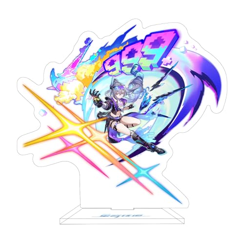 Rainteam Honkai: Star Rail Acrylic Stand Figure Amphoreus' Saga of Heroes Standee Character Decorations（Silver Wolf lv.999） - color: Silver Wolf Lv.999