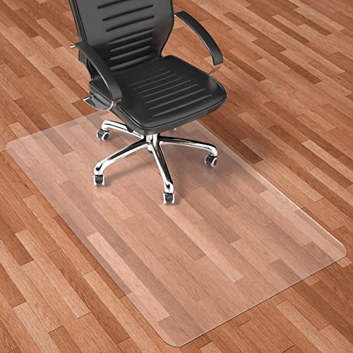 Naturehydro Clear Office Chair Mat for Hardwood Floor - 48" x 30" Easy Glide Computer Desk Chair Mat on Hard Wood, BPA and Phthalates Free (Rectangle) - color: For Hard Floor, size: 30'' x 48'' Rectangular