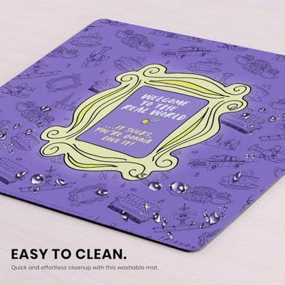 Head Case Designs Officially Licensed Friends TV Show Peephole Frame Graphics 9.84 x 11.81 x 0.12 inches (250 x 300 mm) - S Gaming Office Desk PC Keyboard Mouse Mat Pad - size: 9.84 x 11.81 x 0.12 inches (250 x 300 mm) - S