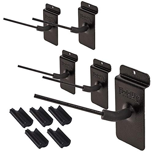Hold Up Displays in Barrel Wall Mount Handgun Pistol Holder Gun Hanger – 30 Degrees Left - size: 5 Pack, style: 30 Degree Left
