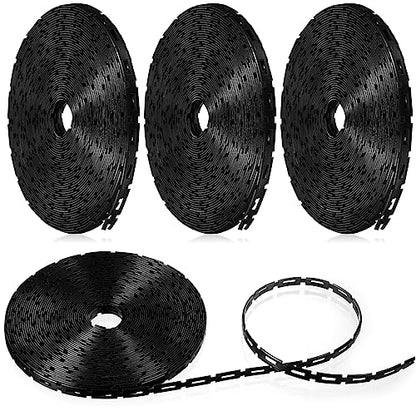 Wesiti 200 ft Plastic Chain Lock Tree Tie 1/2 Inch Wide Adjustable Tree Support Straps Plant String Swing Strap Flexible Reusable Ties for Staking for Garden Accessories - size: 200 FT