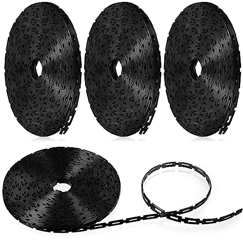 Wesiti 200 ft Plastic Chain Lock Tree Tie 1/2 Inch Wide Adjustable Tree Support Straps Plant String Swing Strap Flexible Reusable Ties for Staking for Garden Accessories - size: 200 FT