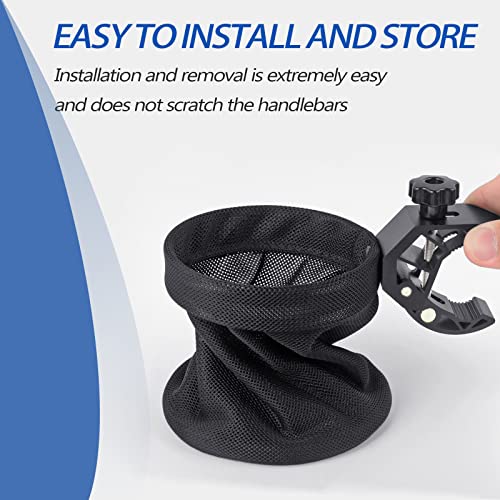 UNIGT Motorcycle ATV Cup Holder with 0.6"-1.75" Alligator Clamp, 32oz | Bike Water Bottle Holder Accessories for Motorcycle, Wheelchair, UTV, Scooter, Boat, Golf, Tractor, Walker