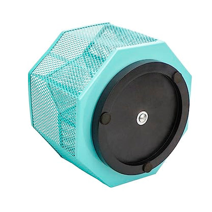Annova Mesh Desk Organizer Rotate with 5 Compartments Spinning Tidy Candy/Pen Holder Office, Art Supply, Storage, Classroom, Home (Turquoise) - color: Turquoise