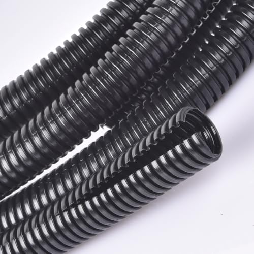 1 Inch Wire Loom Split Tubing - 25 ft Cord Protector Electric Wires Covers, Automotive Wire Flexible Conduit - size: 1"-25ft
