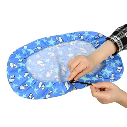 Adjustable Wheelchair Headrest Cover with Elastic Rope for Electric Power Wheelchair Users