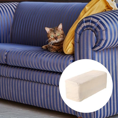 uxcell 2pcs Stretch Armrest Covers for Chairs/Sofas, Couch Arm Covers with Twist Pin, Furniture Protector Slipcover for Sofa Chair Cream White - color: Cream White