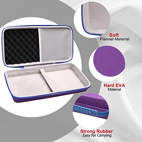 LTGEM Case Compatible with Logitech POP ICON Combo Bluetooth Keyboard and Mouse Combo, Office Travel Carrying Storage Bag - Purple+Gray(Case Only) - color: Purple