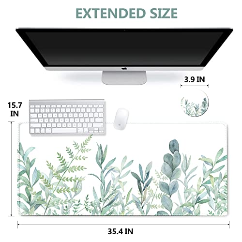 DINKY Extended Gaming Mouse Pad, Stable Non-Slip Rubber Base Mousepads, Large Mouse Mat with Stitched Edge, Keyboard Mouse Mat Desk Pad for Office, Game (Inspiration Quote) - color: Positive Quote