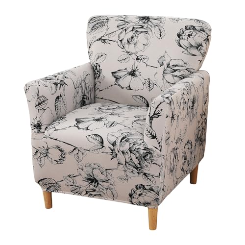 HAOYONG Banquet Armchair Slipcover Stretch Velvet Chair Covers 1-Piece Armchair Sofa Covers Soft Arm Chair Cover Removable Washable Single Couch Covers Furniture Protector for Living Room - Set of 1 - color: 1002, size: Set of 1