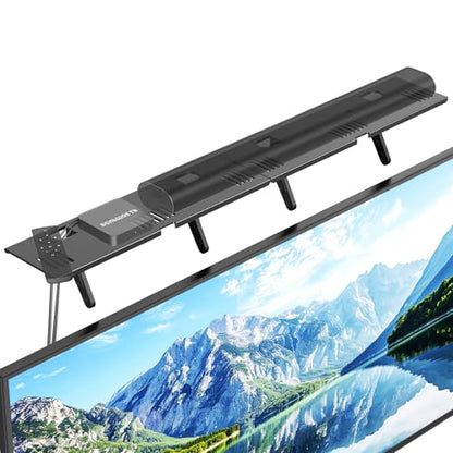 Soundbar Mount, No Drilling Steel TV Top Shelf Fits Most of Sound Bars Up to 15 Lbs, Universal Sound Bar TV Mount Bracket, Sound Bar Stand Compatible with Samsung, Sony, LG,Bose, 33.8x4.7inch - size: 33.8"