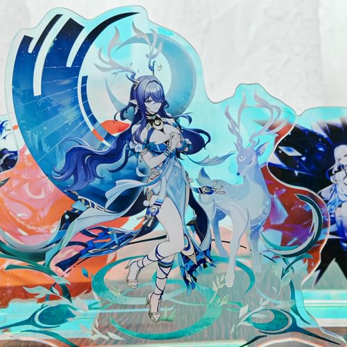 Rainteam Characters Acrylic Stand Figure,Colorful and Exquisite Character Design for Game Fans' Collection (Durin) - color: Durin