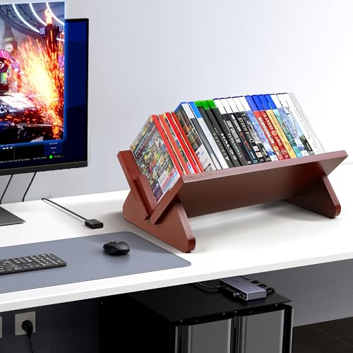 Alyoen PS5 Game Holder and Video Game - Hold Up to 32 Discs, Video Game Storage, Gaming Disk Organizers for PS5 PS4 PS3 Game Case Storage