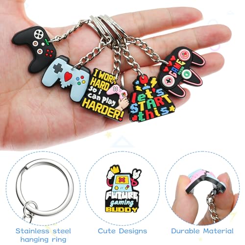 Keychains Bulk,Funny Key Chain for Prizes Incentives Holiday Gifts Birthday Party Favors - color: 50pcs Game Keychains