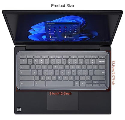 Universal Keyboard Cover Skin Protector for 13.3"-14" Inch Laptop Notebook Ultra Thin Silicone Waterproof Dustproof Keyboard Cover Skin Protector, Clear (13"-14" Universal Laptop Keyboards Covers) - size: 13"-14"