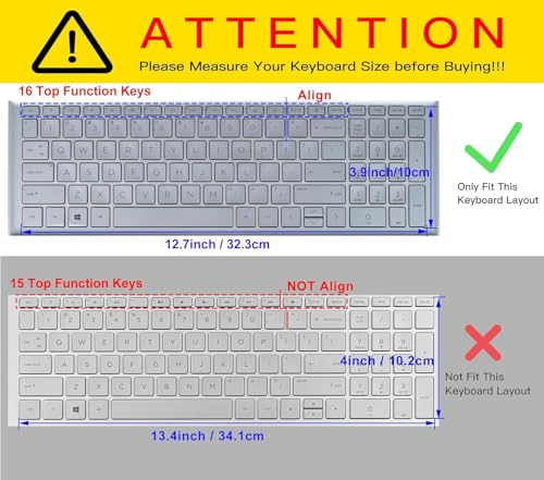 Keyboard Cover for 2026 2025 HP 15.6" Laptop 15-fc 15-fd Series, HP 15z-fc000 15t-fd000 fd100 fd200 15-fd0123dx fd0127dx 15-fc0499nr 15-fc0502nr 15-fc0399nr 15-fc0099nr fd2075nr fd1073nr, OmbrePink - color: OmbrePink