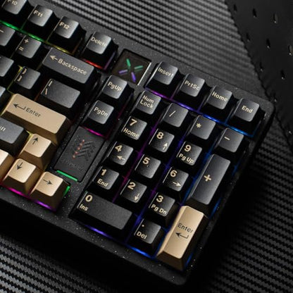 Sumgsn 173 Keys Doubleshot Keycaps Cherry Profile Apes Keycaps Set 7u Spacebar Fit for 61/64/87/104/108 Cherry Mx Switches ISO ANSI Layout Mechanical Keyboards Alice Keyboards - color: Apes Keycaps