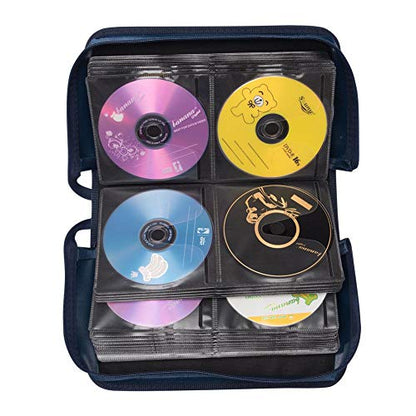 Capacity CD/DVD case Wallet, Storage,Holder,Booklet (128 Black) - color: 128 Black