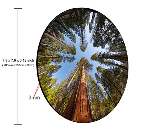 Gaming Round Mouse Pad Custom, Giant Sequoia Trees Mouse pad, Round Mousepad, Yosemite National park Mouse pad, Office Supplies, Present for Friend, Desk Accessories - color: AMR19