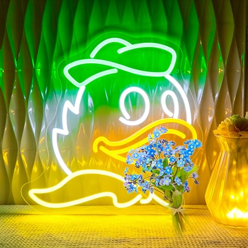 Neon Sign, Duck Neon Signs for Wall Decor LED Light up Signs Home Decor for Bedroom, Man Cave, Gaming Room, Party, Club, Pub, Bar Decoration Christmas Halloween Easter Gift USB Operated - color: Duck