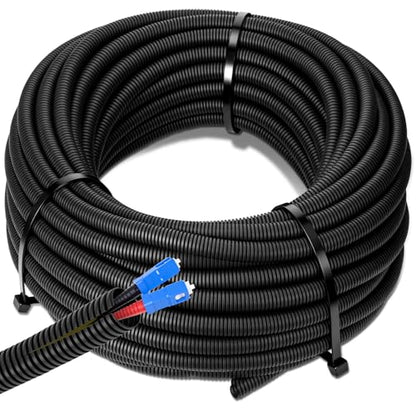 Sasylvia 3/4" x 100 ft Split Wire Loom Tubing Automotive Wire Loom Assortment Split Cable Sleeves Bulk Flexible Electrical Conduit Protective Kit - size: 3/4" X 100 ft