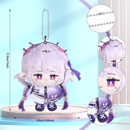 UTIEHD Anime Game HSR Character Keychain Pendant, 4 Inch Collectible Figure for Backpacks Bags and Keys for Fans - color: Castorice