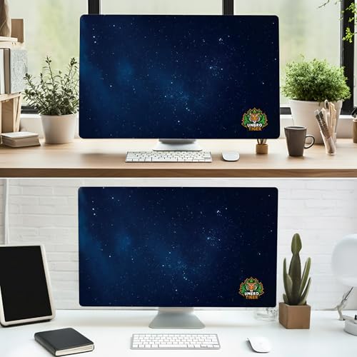 32-inch monitor dust cover, elastic polyester sunshade, 31" 32" 33" 34" computer screen cover, LCD/LED/HD panel protective film (Black Starry Sky, 31-34 inches)