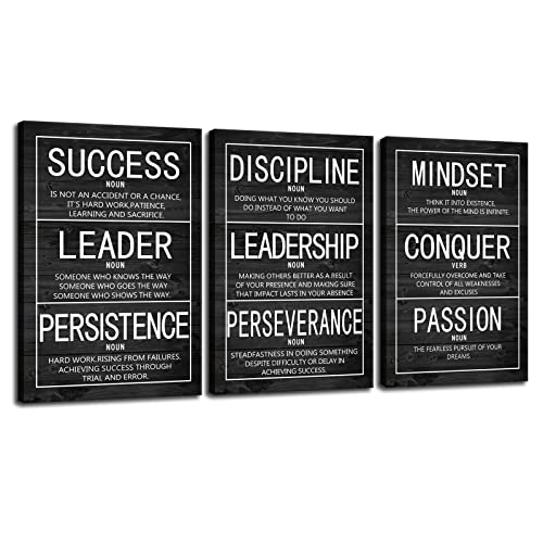 WYJZDZQ8 Motivational Poster Inspirational Canvas Wall Art Prints Artwork for Living Room Office Modern Home Decor Inspiring Painting Pictures Stretched and Framed Ready to Hang [48''Wx 24''H] - color: Inspirational-2, size: 24.00" x 48.00"
