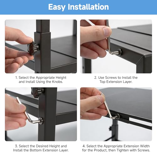Locker Organizer Shelf, Adjustable Width and Height, Stackable Metal Locker Shelf,Locker Organizer Shelves Ideal for School, Office,Gym Lockers