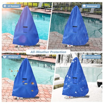Pool Lift Cover - 600D Heavy Duty Waterproof Cover for Aqua Creek Scout Pool Lift Chairs,Blue - color: Blue, size: 46″L x 59″W x 87″H