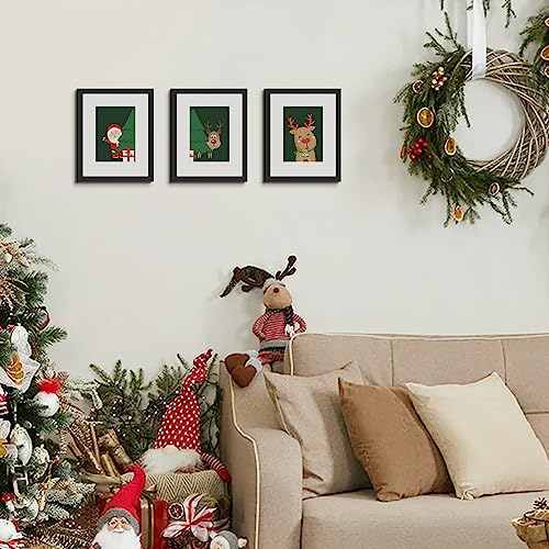 upsimples 8x10 Picture Frame, Display Pictures 5x7 with Mat or 8x10 Without Mat, Wall Hanging Photo Frame, Black, 1 Pack - color: Black, size: 8x10