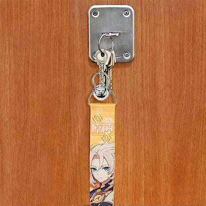 Impact Videogame Colorful Lanyard Keychains Stickers - color: Albedo Geo